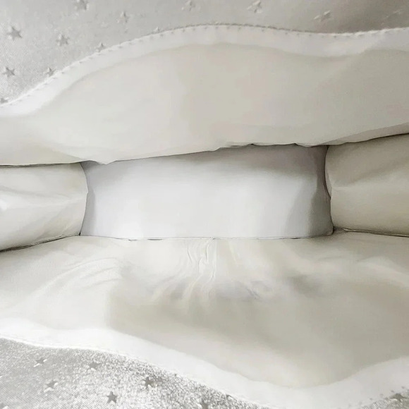 NWT LAS VEGAS SILVER SPARKLY WOMENS 2 PC HANDBAG SET - Picture 4 of 4